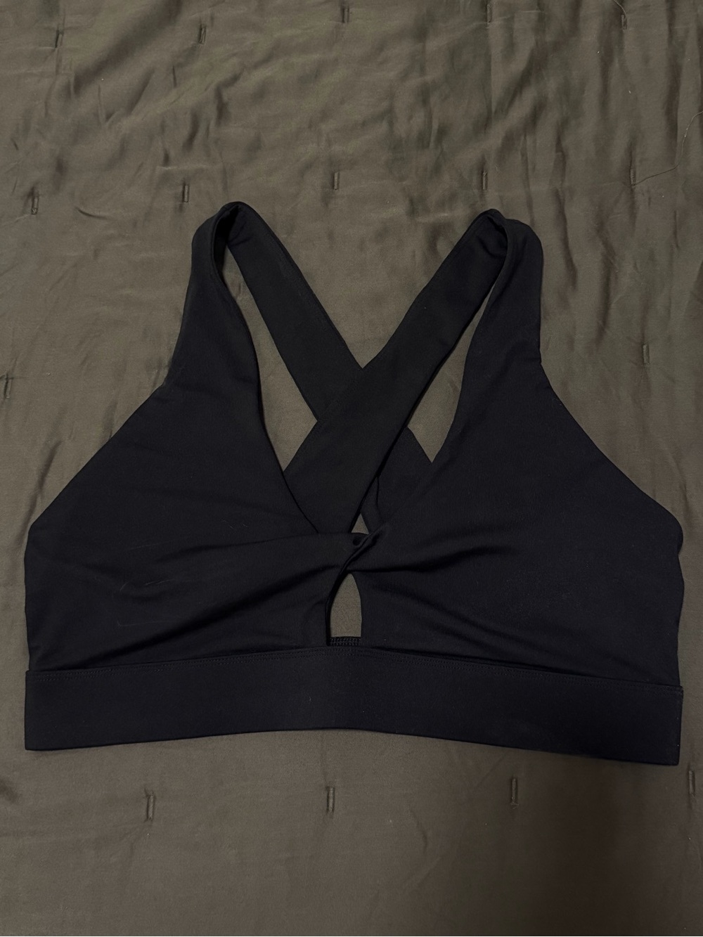 Fabletics Black Crisscross Sport Bra